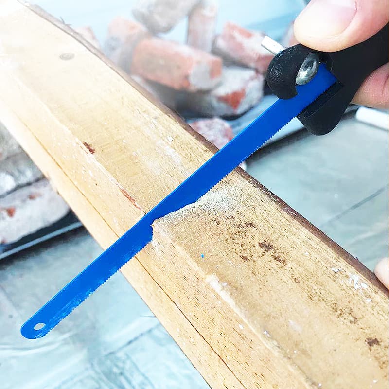Plastic Handle Mini Hacksaw Frame, 12-inch Gardening Multi-color Adjustable Blade, Portable Butterfly Woodworking Small Steel Saw