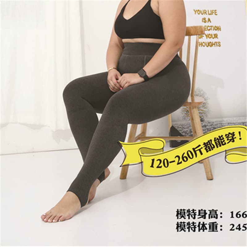 Plus Size Women's Winter Cotton Cashmere Thickened One-Piece Bottoming Pants Warm And Comfortable Underwear for Middle-Aged Women