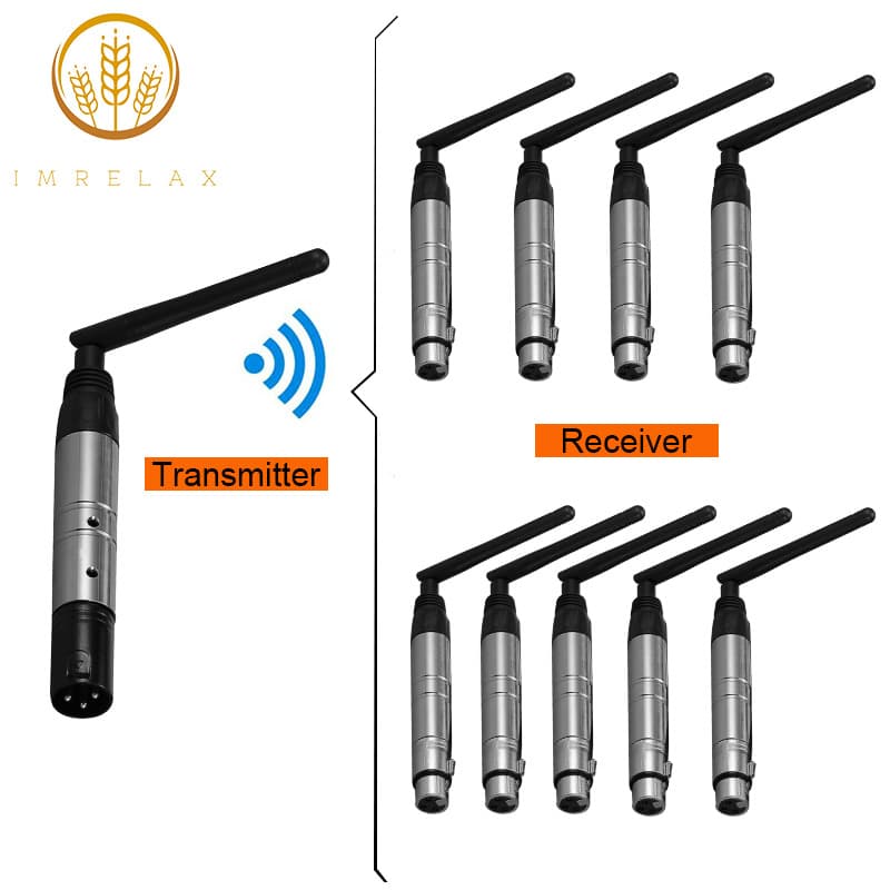 Wireless DMX Transmitter Receiver 2.4GHz Anti-Interference Stage Lighting Accessories