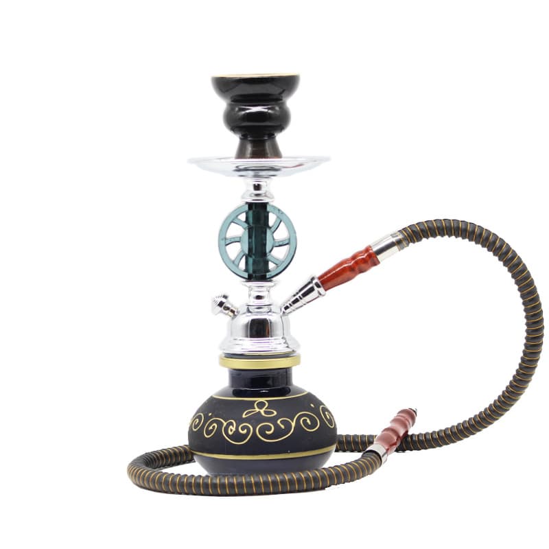 Cross-border factory direct Arabic hookah, single and double hose hookah, creative hookah pipe, supports sample ordering and stock