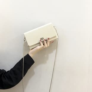 Summer Small Bag 2020 New Trendy Chain Square Bag Korean Style Versatile Popular Ins Crossbody Phone Bag