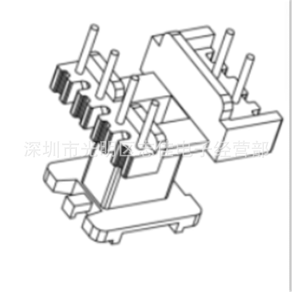 EE13 High-Frequency Core Bobbin EE13 Transformer Core Bobbin Vertical 4+2 Pin G1345 Set