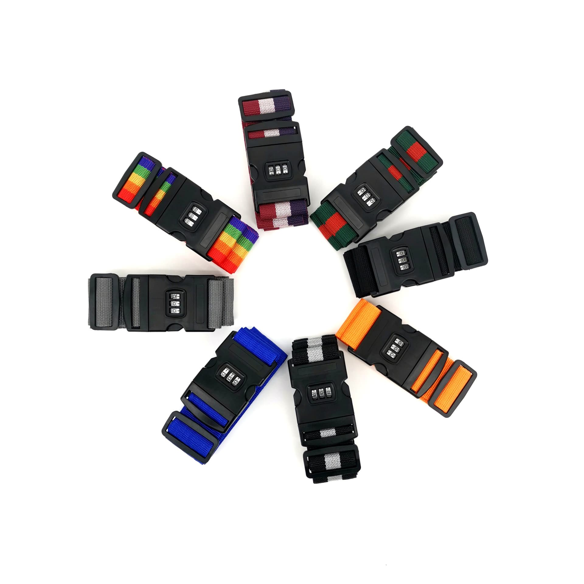 Manufacturer supplies combination lock trolley case 900D strapping band, thickened luggage bundling strap, suitcase strapping