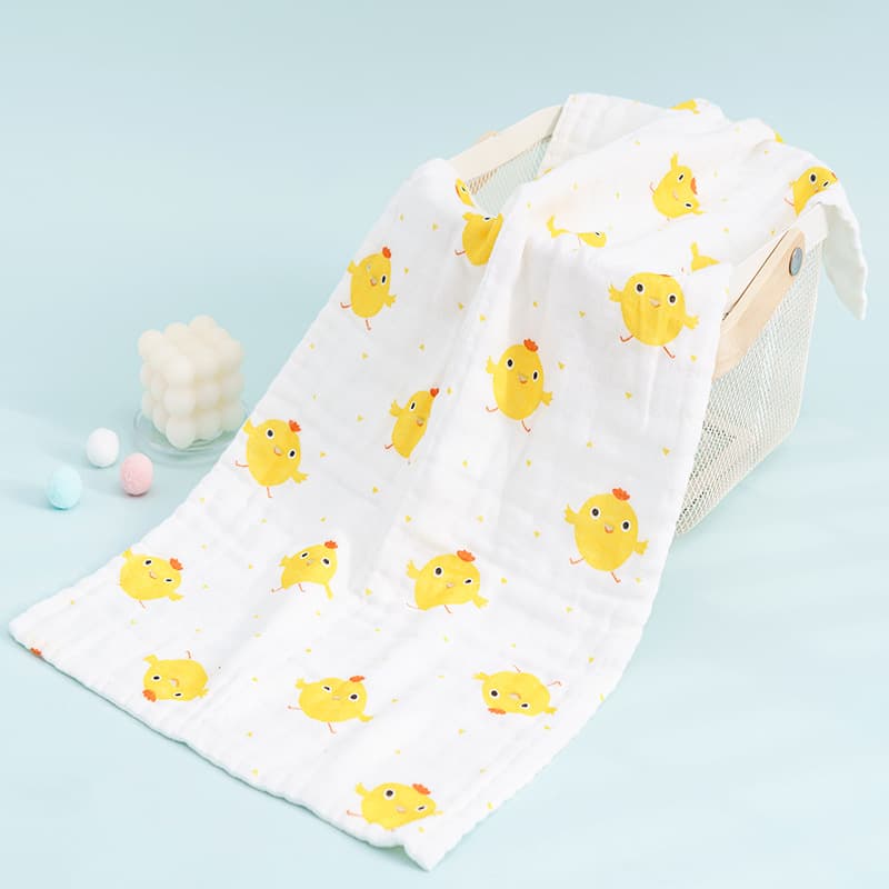 Six-Layer Gauze Large Towel 35*75, High-Density Seersucker Children's Large Towel, Infant Bath Towel