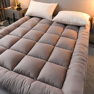 Downy Soft Mattress Pad, Five-Star Hotel 3D Thickened 10cm Mattress Topper, Student Dormitory 0.9m/1.2m Soft Pad
