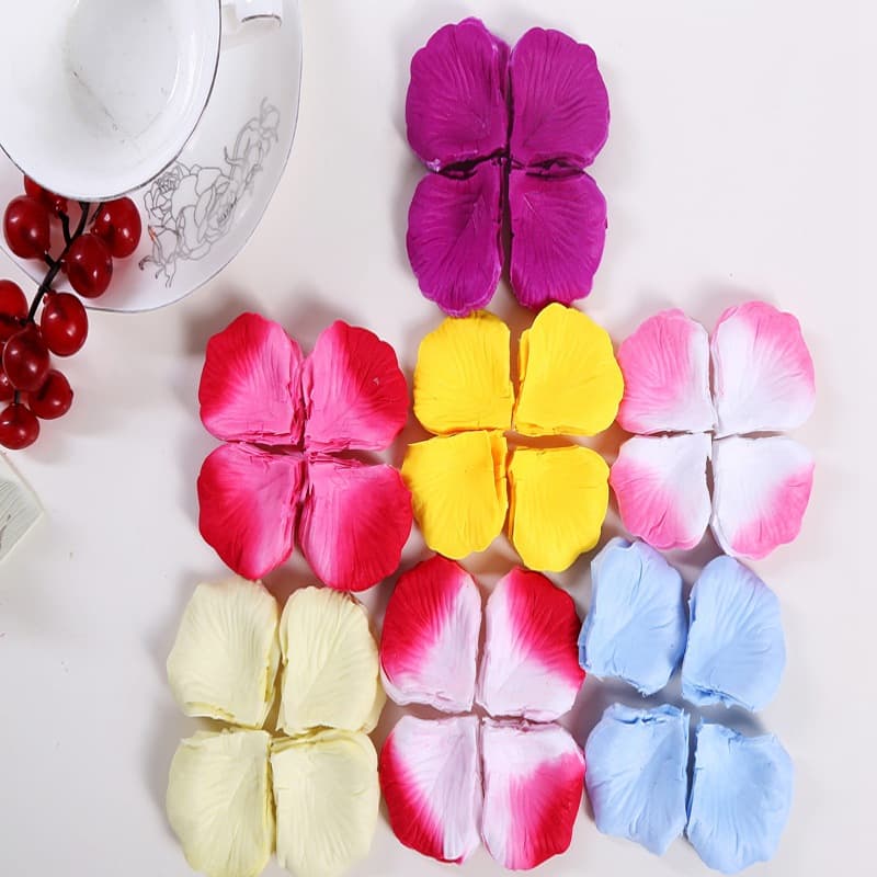 Artificial Rose Petals Non-Woven Fabric Fake Flower Petals Wedding Home Decoration Hand Throwing Petals Factory Wholesale