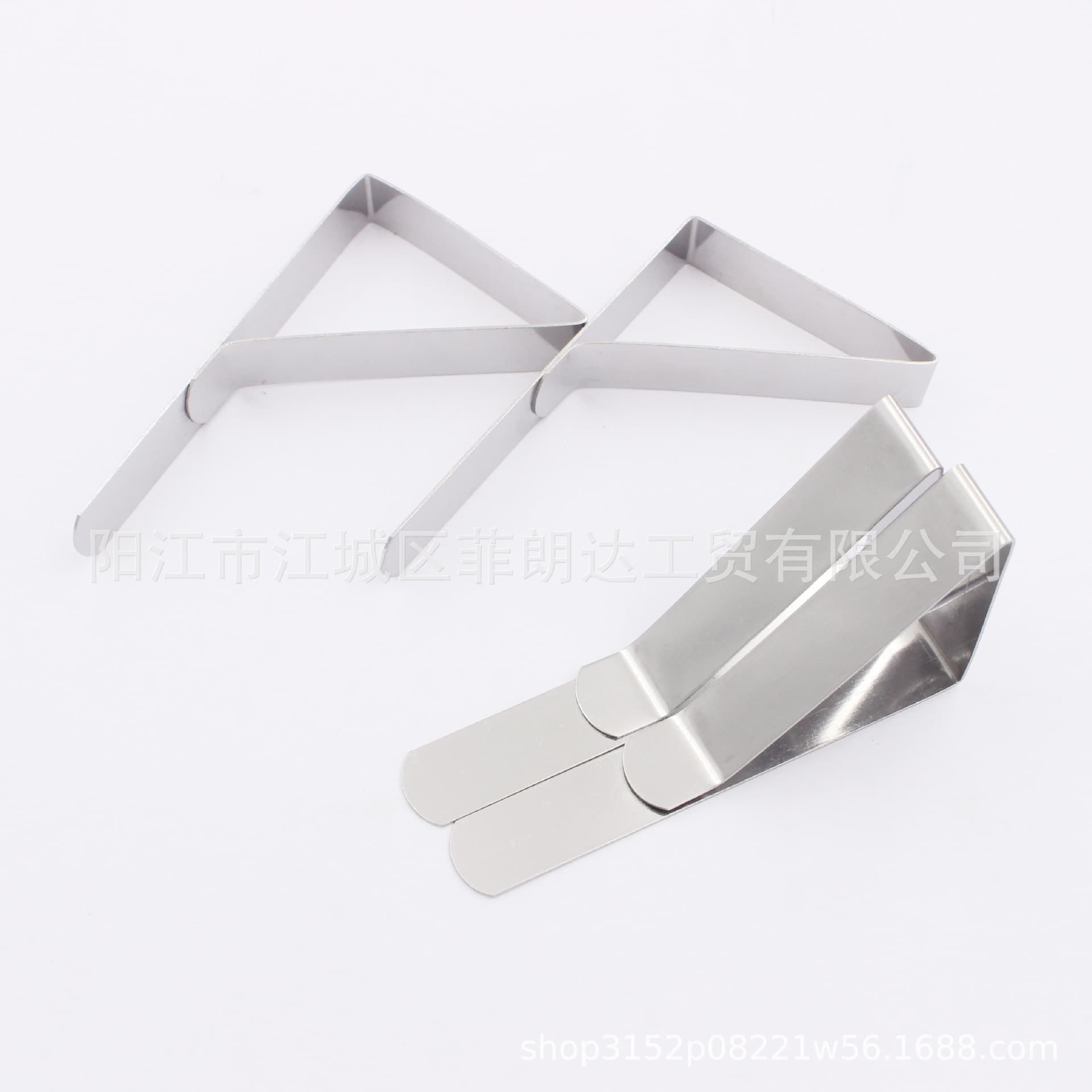 Outdoor Picnic Tablecloth Fixing Triangle Elastic Stainless Steel Tablecloth Clip Adjustable Cloth Clip