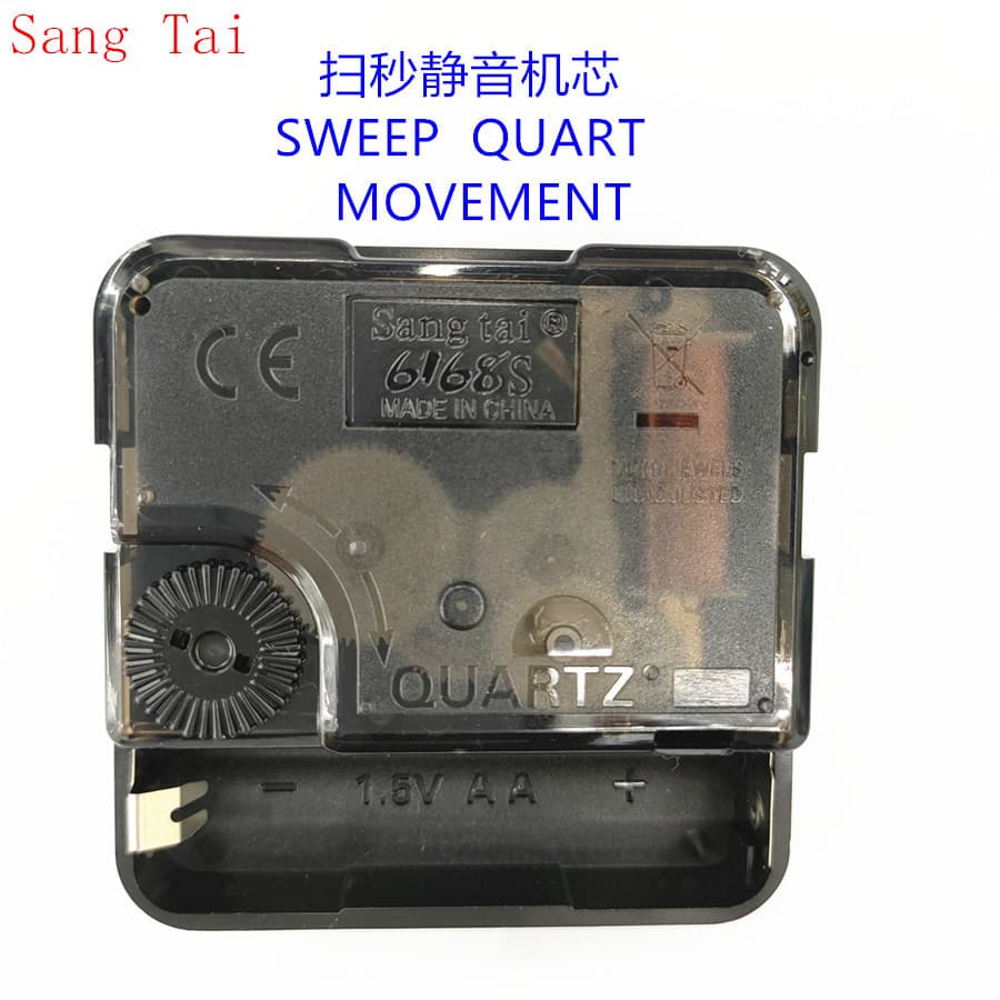 In stock: Silent Sangtai 6168S scanning quartz clock movement.