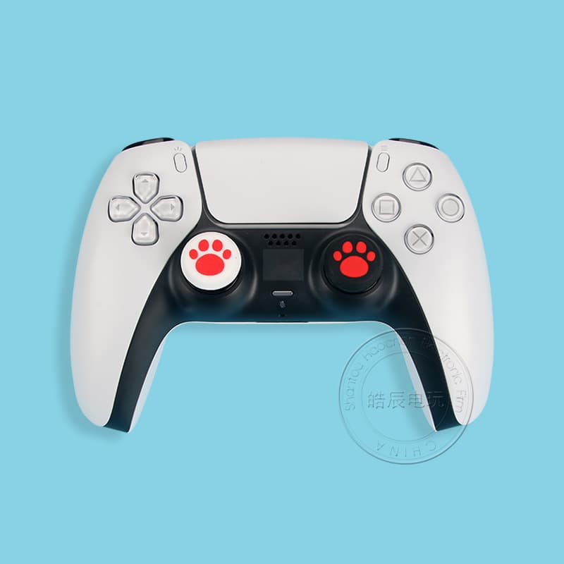 PS5 PS4 Cat Paw Thumbstick Grip Silicone Caps for Xbox One 360 Mushroom Head Button Caps Soft Silicone Covers