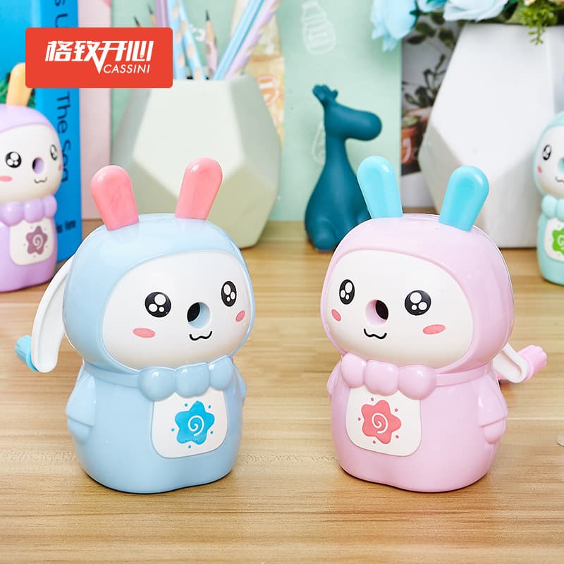 Student Prize Bunny Pencil Sharpener, Children's Stationery Pencil Sharpener, Gift, Cartoon Auto-Feed Pencil Sharpener