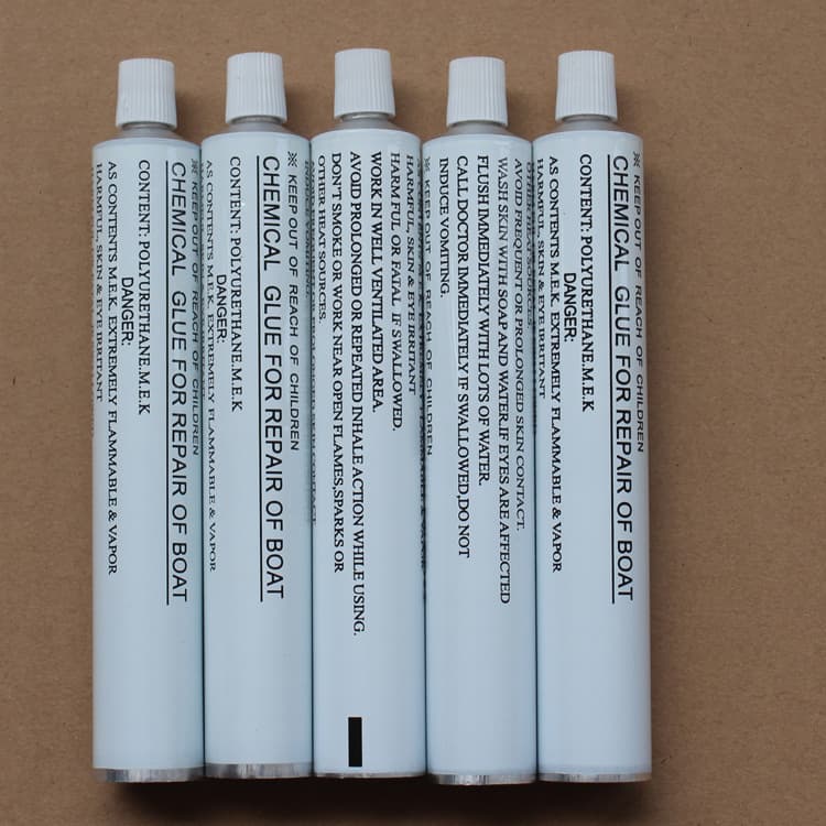 Ready Stock Pure Aluminum Soft Tube, Inflatable Boat Glue, Aluminum Packaging Tube, Toothpaste Aluminum Tube, Aluminum Sheet Tube, Soft Tube Packaging Material