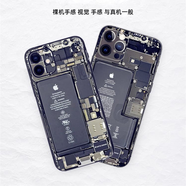 Compatible with iPhone 16, XS, 12 Pro Max, 13 Pro Max, 17, 14 Plus, disguised as 15, screen protector and back sticker for teardown look