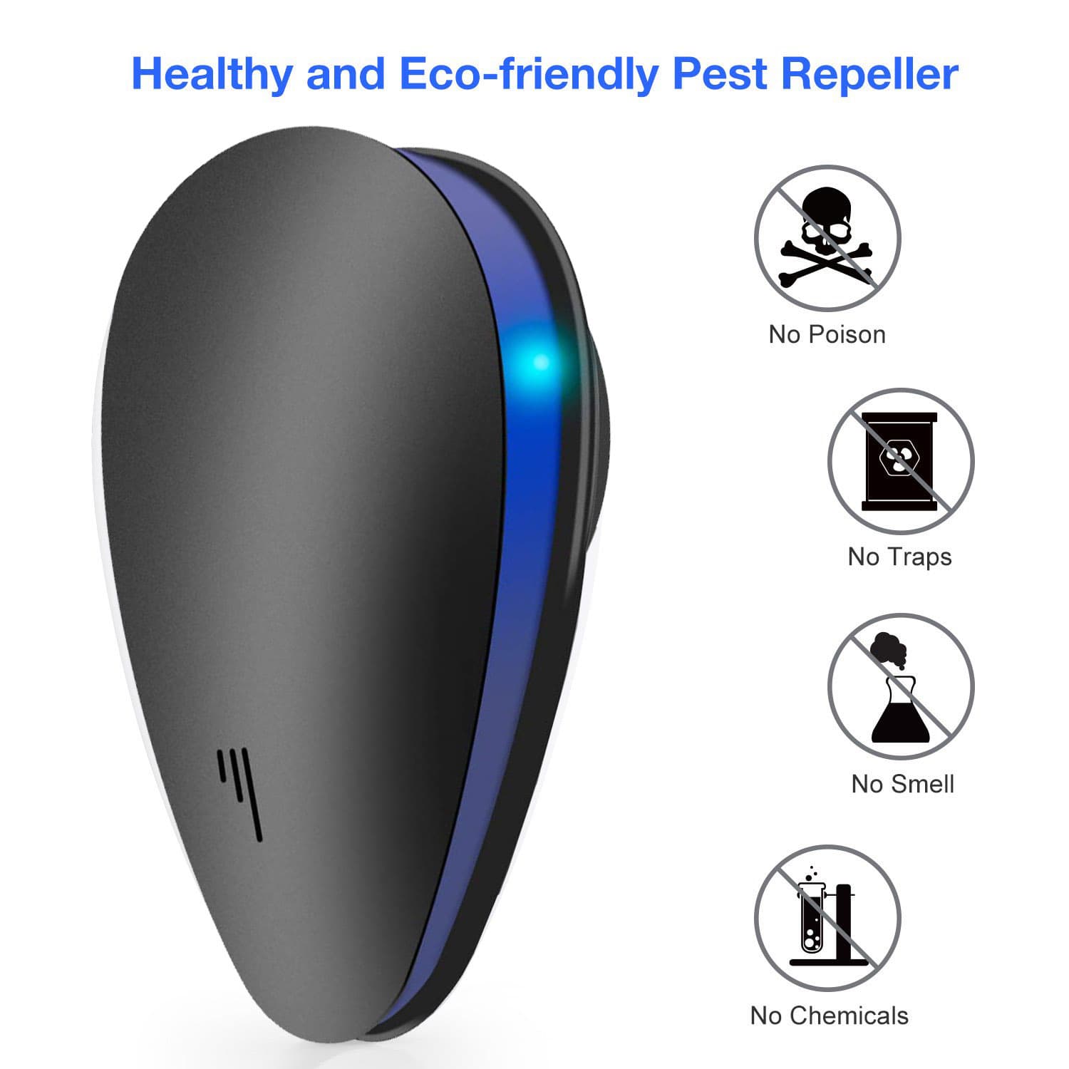 Amazon Home Ultrasonic Rodent Repeller, Smart Variable Frequency High Power, Anti-mite, Mosquito Repellent, Insect Repellent, Cockroach Repellent, Rodent Repellent