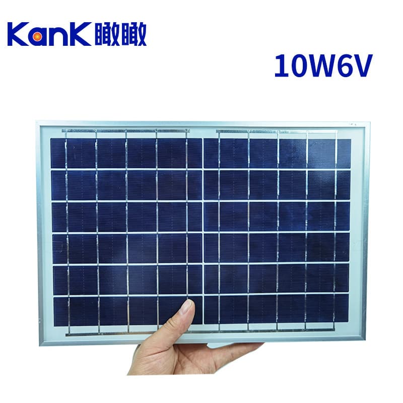 Best-Selling 10W 6V Solar Power System Outdoor Portable High-Efficiency Monocrystalline and Polycrystalline Solar Panel