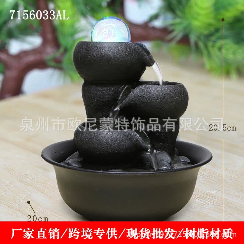 Factory direct sales small living room ornaments circulating water landscape fountain office desk company opening gifts