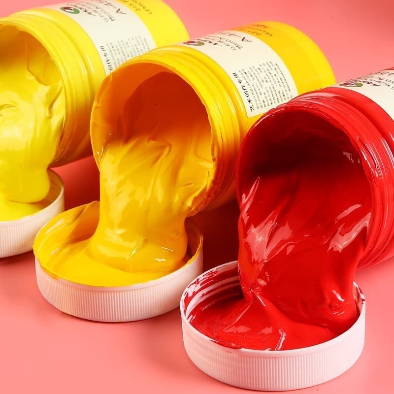 Mali Acrylic Paint 300ml Wall Painting Waterproof Fade-Resistant 500ml Acrylic Paint Large Bucket Wholesale