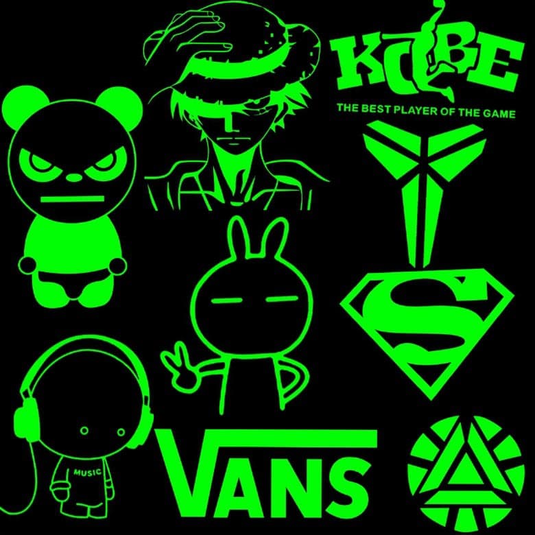 Heat transfer printing services for clothing, T-shirts, care labels, bags, reflective and glow-in-the-dark designs.