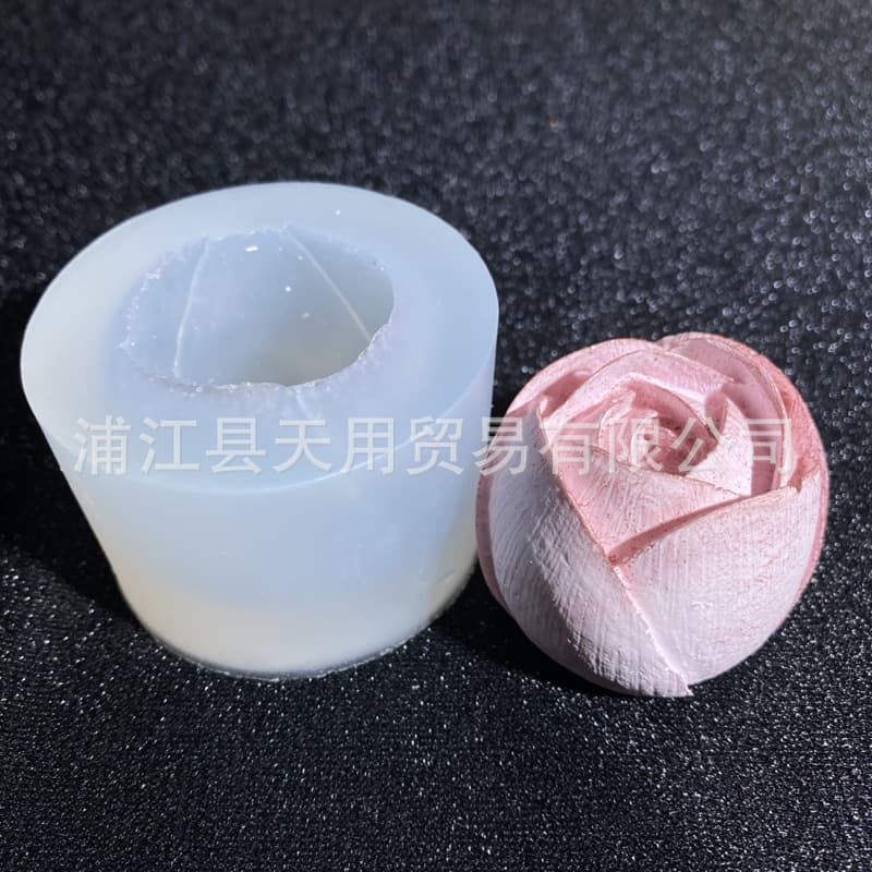 New 3D Rose Tulip Flower Silicone Mold for Aromatherapy Wax, Epoxy Resin, Table Decoration, Candle Silicone Mold