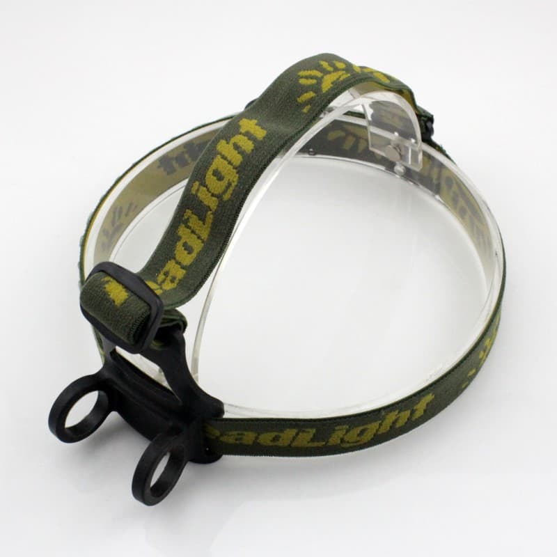 18650 Headlamp Strap, Mini Straight Headlamp Strap, High-Power Flashlight Headlamp Strap with Clip