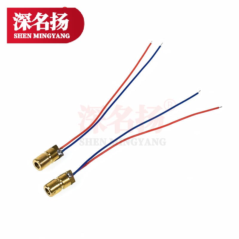 3V and 5V Adjustable Laser Tube Laser Head Copper Head 6MM Outer Diameter Diode Red Dot Laser Module