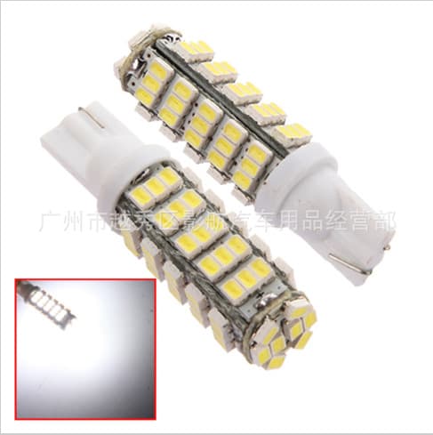 Car Modification Headlight w5w T10 68SMD 1206 LED Instrument Light Side Marker Light Reading Light License Plate Light