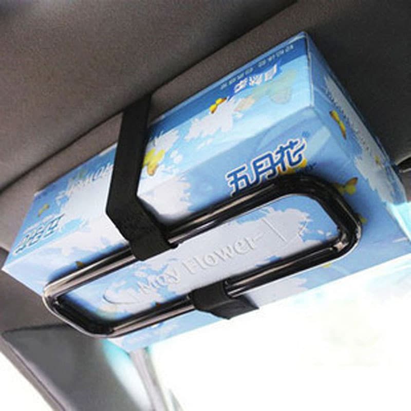 Car Sun Visor Tissue Holder Seat Back Tissue Box Cover Vehicle Interior Hanging Tissue Box Holder Car Tissue Clip