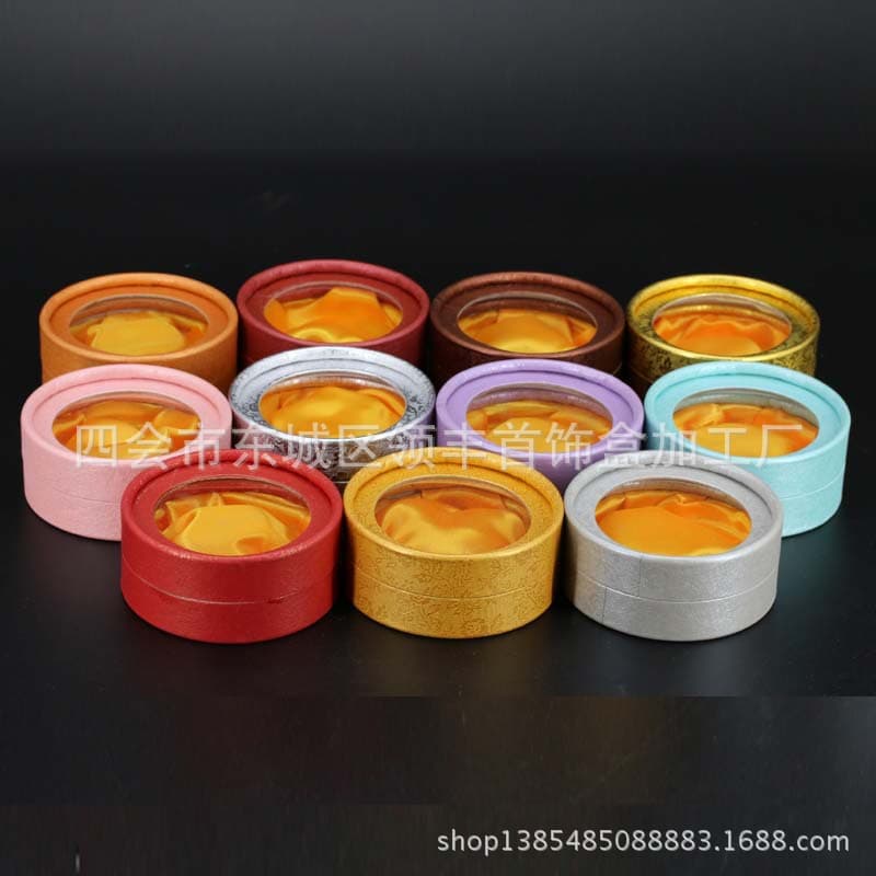 Large Round Window Jewelry Packaging Box for Bracelets, Bangles, Beaded Jewelry, Wooden Bead Gift Box Wholesale