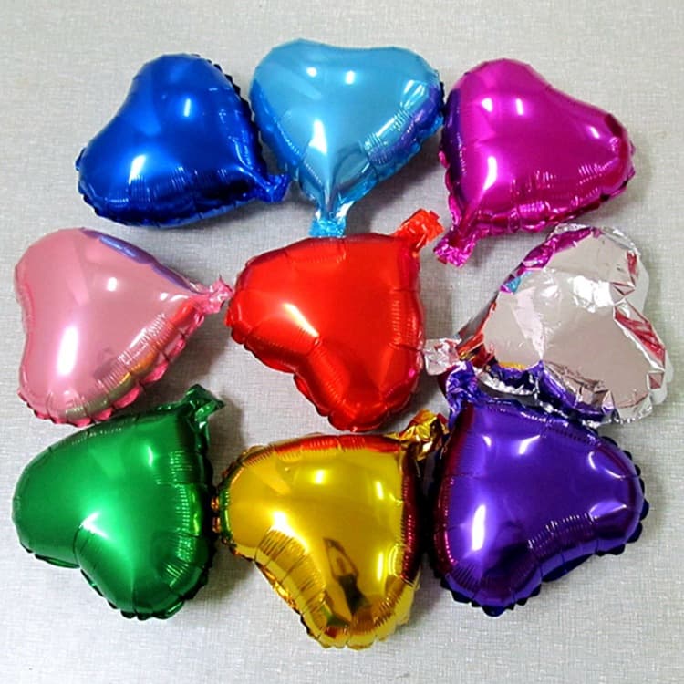18-inch love aluminum film balloon wedding decoration supplies heart-shaped balloon birthday party five-pointed star aluminum film balloon
