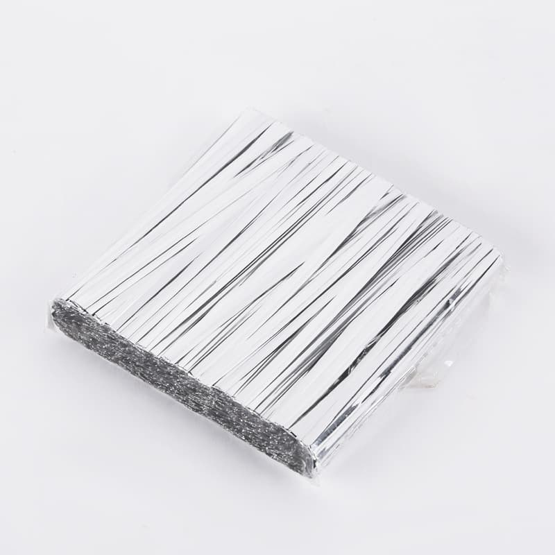 Factory Direct High-Quality Iron Core Wire Ties Exquisite Gold Silver Green Tying Rope Food Gift Bundling Straps