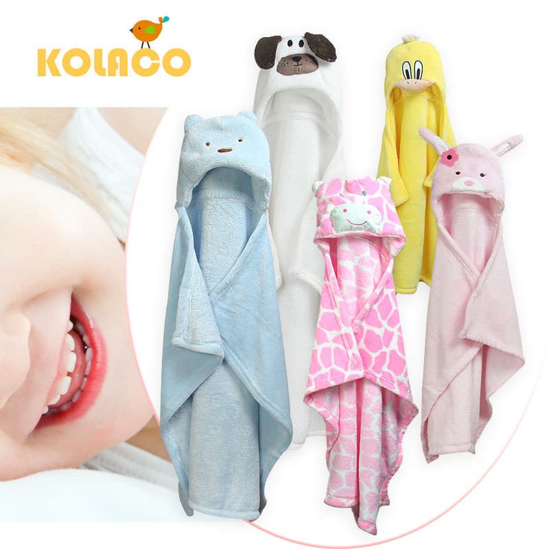 New Baby Blanket Cape with Hood, Soft and Cute Infant Cape Towel, Baby Wrap Blanket