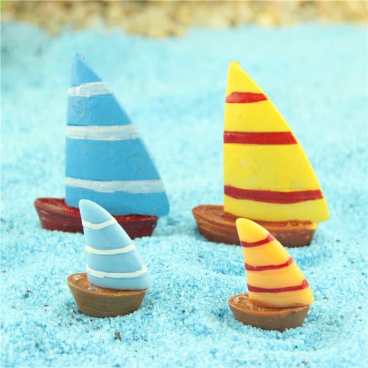 Moss Micro Landscape Ecological Bottle Accessories Fleshy Ornaments Resin Sailing Sand Table Props