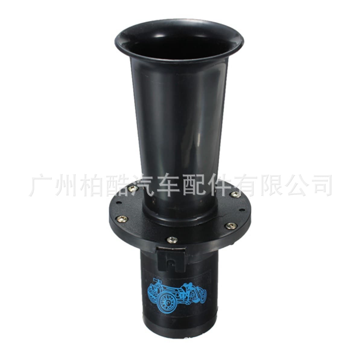 12V black car air horn 110DB single tube super loud modified truck tweeter high decibel car waterproof