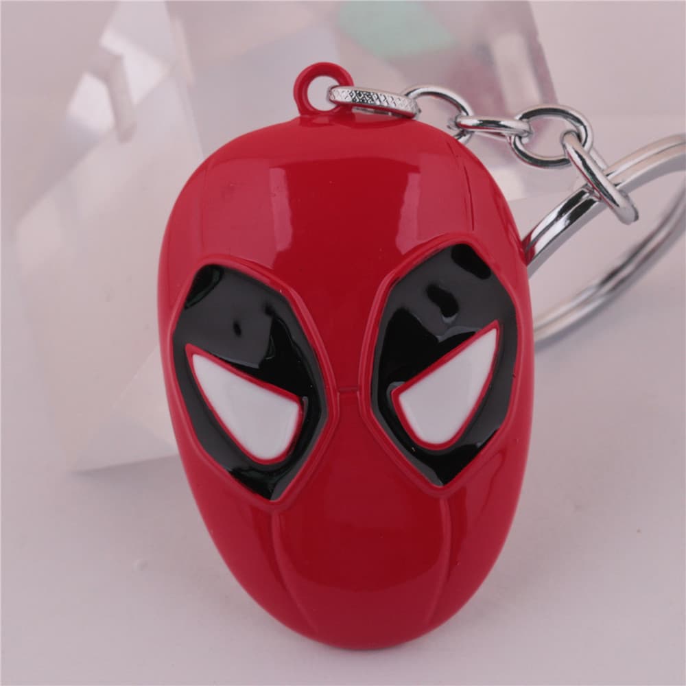 Deadpool Mask Metal Keychain Pendant Alloy Crafts Office Supplies Promotional Gifts Business Gifts Keychain Accessories