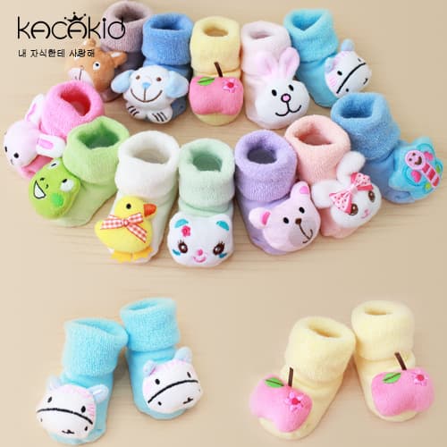 Autumn Winter Kids Socks Baby Breathable Cute Animal Shoe Socks Newborn Warm 3D Cartoon Cotton Floor Socks Unisex Short Tube