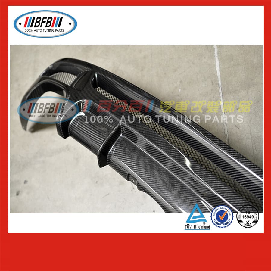 BFB For BMW 1 Series E82 Rear Lip Rear Bumper E82 MT Style Carbon Fiber Rear Lip Rear Diffuser 1 Series Rear Lip