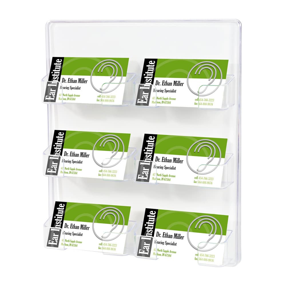 Diduo factory direct sales, 6-slot business card holder with silk-screen logo capability, affordable ready stock