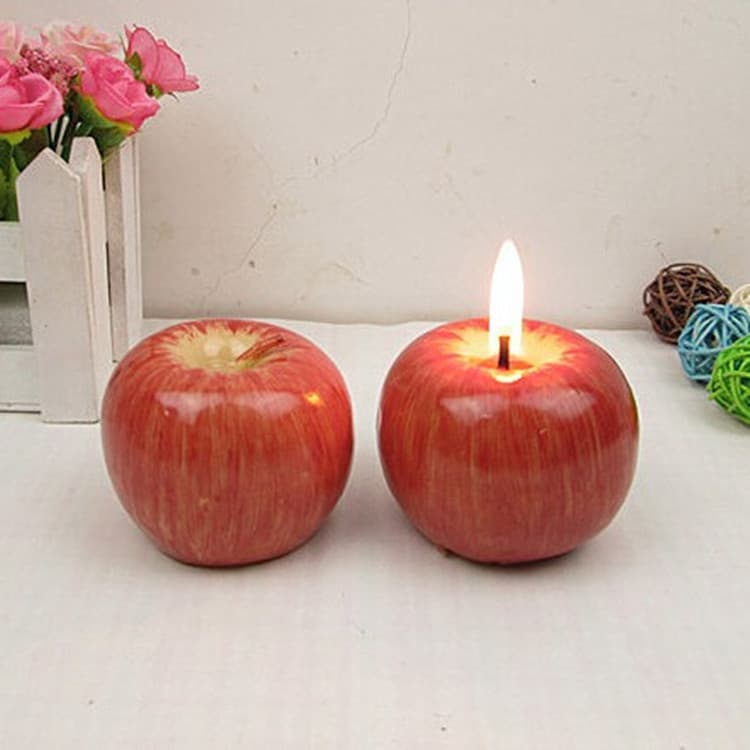 Creative Christmas Eve Gift Apple Candle Fruit Candle Birthday Christmas Decoration Student Gift