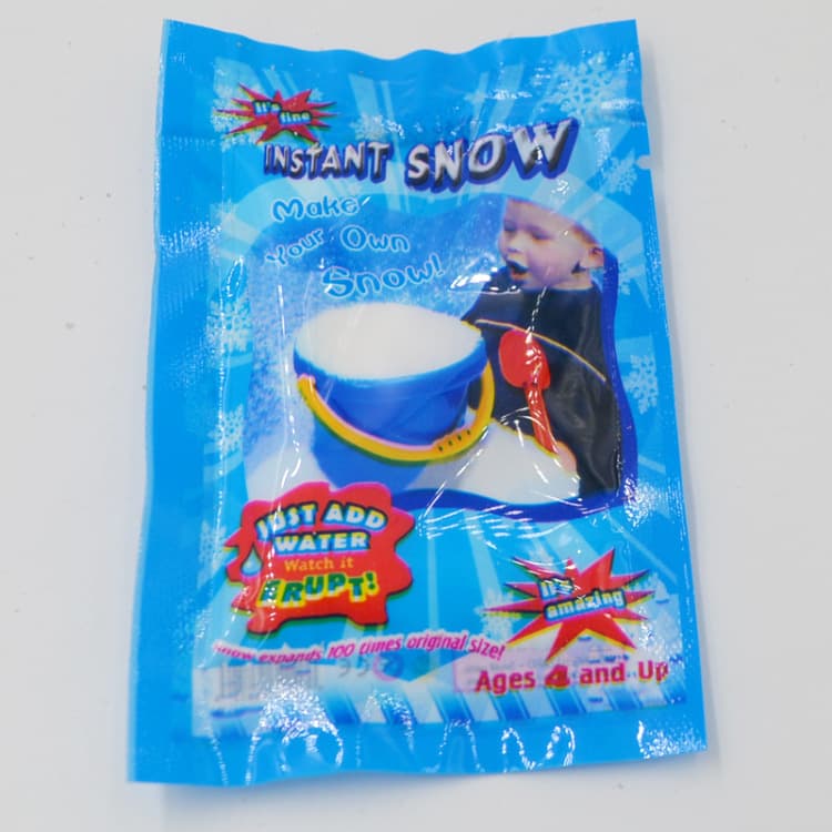 Factory Direct Expandable Gift Pile Snow, Artificial Snow, Inflatable Snowflakes, New Year and Christmas Gift Small Bagged Decoration Props
