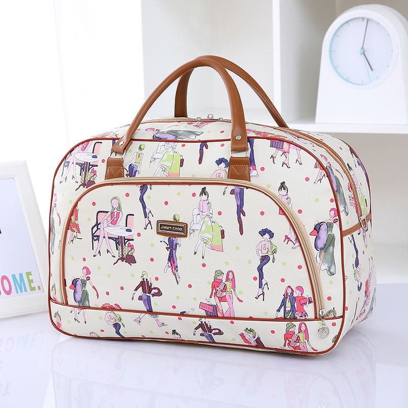 Large Capacity PU Leather Handheld Travel Bag Men's Women's Luggage Bag Short Trip Tourism Available In Various Sizes