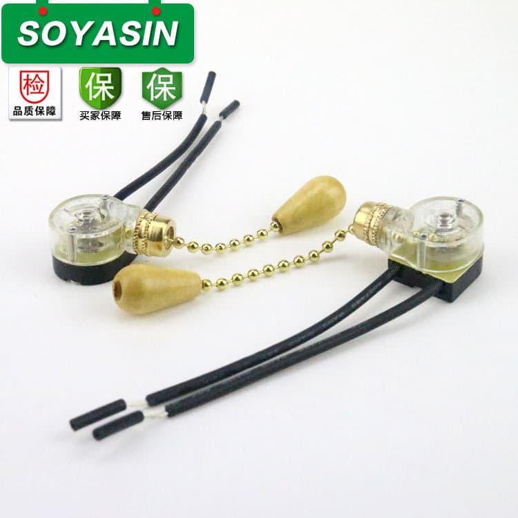 Supply plastic pull-chain switch, ceiling light, dining pendant light, wall light pull-chain switch.