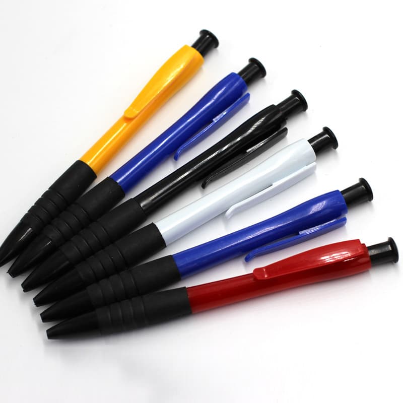 Zhengfeng Stationery Promotional Pen Wholesale Corporate Office Advertising Gift Pen Blue Oil-based Pen Retractable Plastic Ballpoint Pen
