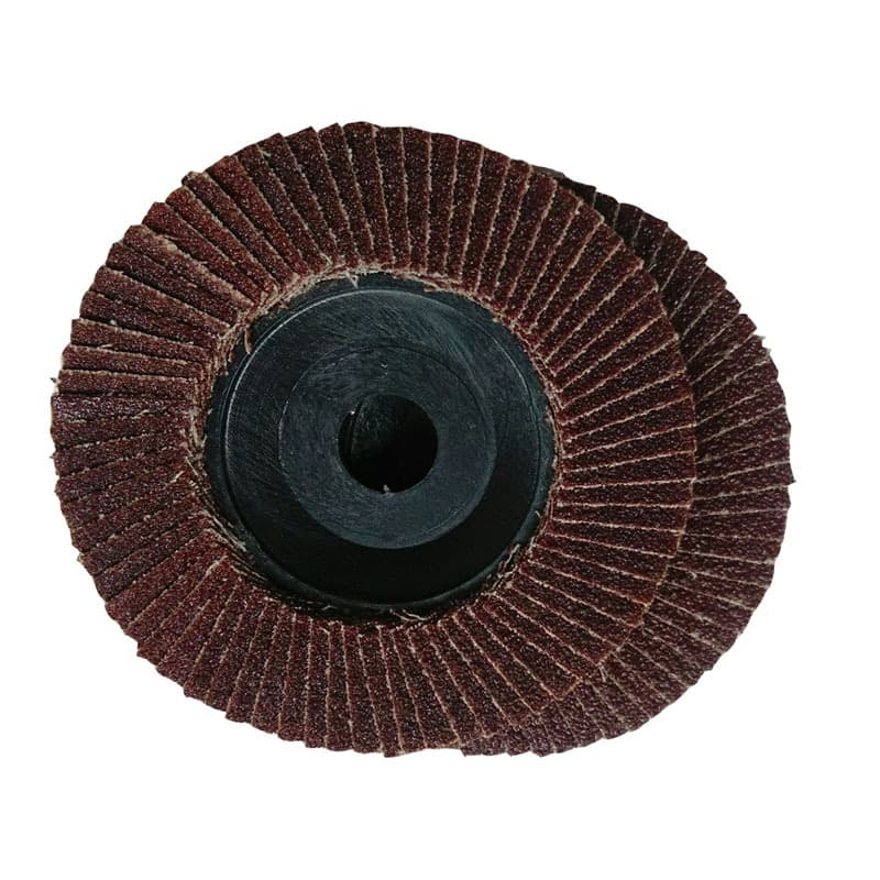 Source Factory Goods Flat Sanding Cloth Wheel with Plastic Cover Red Sand Calcined Flap Disc for Metal and Wood Polishing