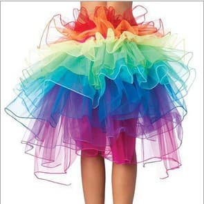 Hot-selling export item: sexy colorful tulle skirt, puffy skirt, sexy mini skirt, suitable for nightclub stage performances.