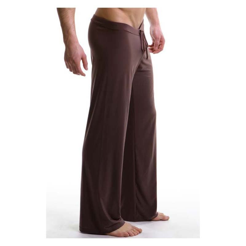 Export Men's Homewear Soft Silky Sexy Men's Yoga Pants Men's Autumn Pants Silky Pants N43