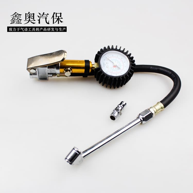 High-Precision Monitoring Car Tire Pressure Counting Display Stainless Steel Tire Pressure Gauge Car Mechanical Pointer Pressure Gauge