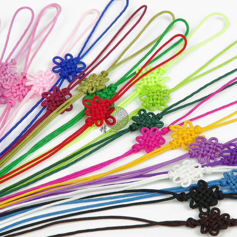 Small Chinese Knot A-Line Nylon Chinese Knot Bookmark Small Chinese Knot Jade Thread Knot Chinese Knot Tassel Flat Knot Wholesale