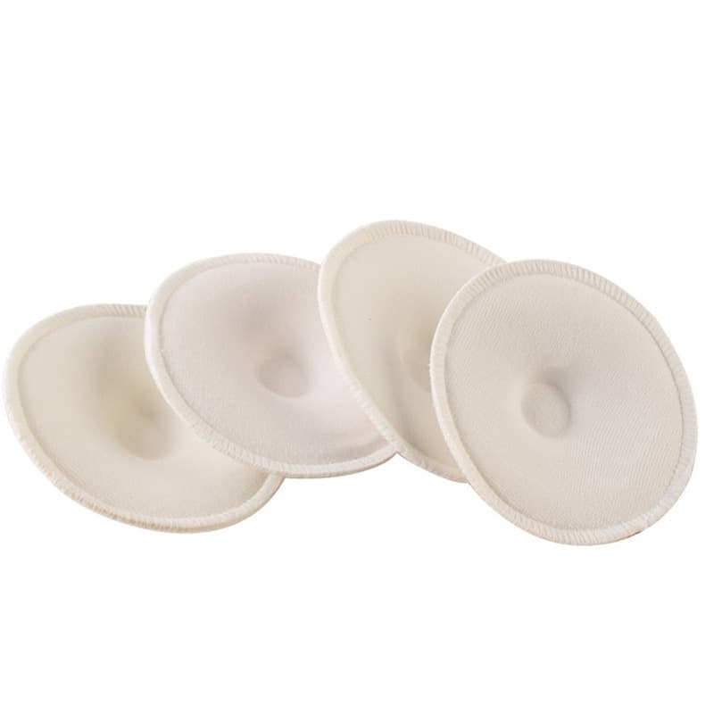 Wholesale reusable and washable breast pads for pregnant women, thickened 3D cotton anti-overflow nursing bra pads.