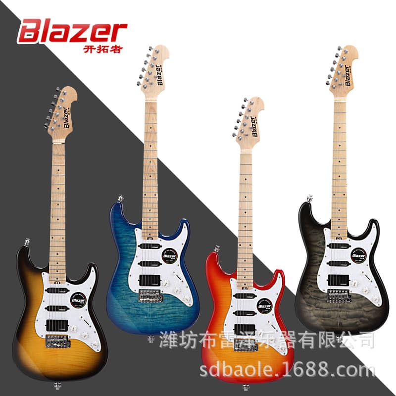 Cross-border export foreign trade wholesale single-shake electric guitar and electric bass source factory B200