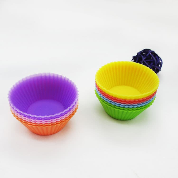 In stock supply silicone cake mold muffin cup 5cm round silicone cake mold baking tools factory wholesale