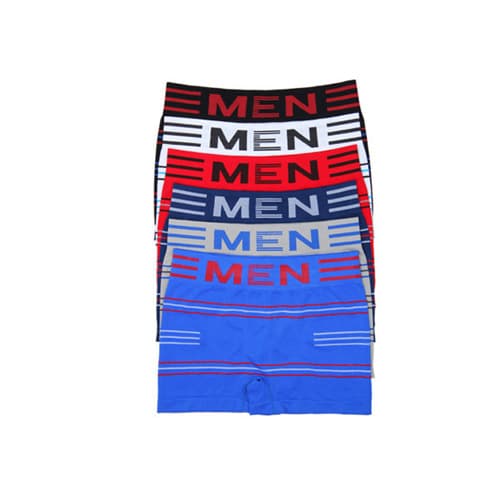 Cross-border men's underwear OEM customization, lettered breathable high-elastic quick-dry mid-rise plus size boxer briefs in European/American style
